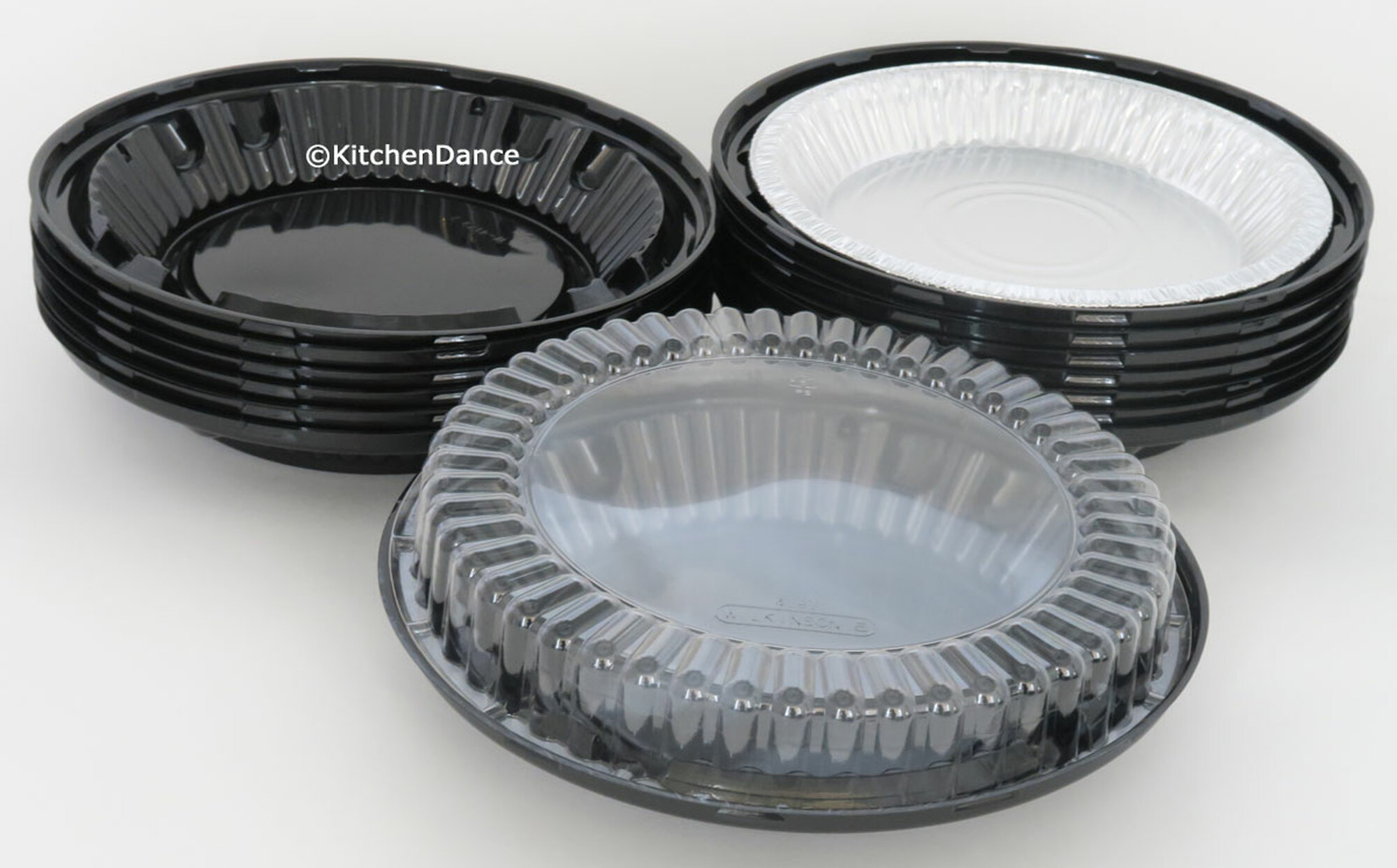 10"  disposable plastic pie container