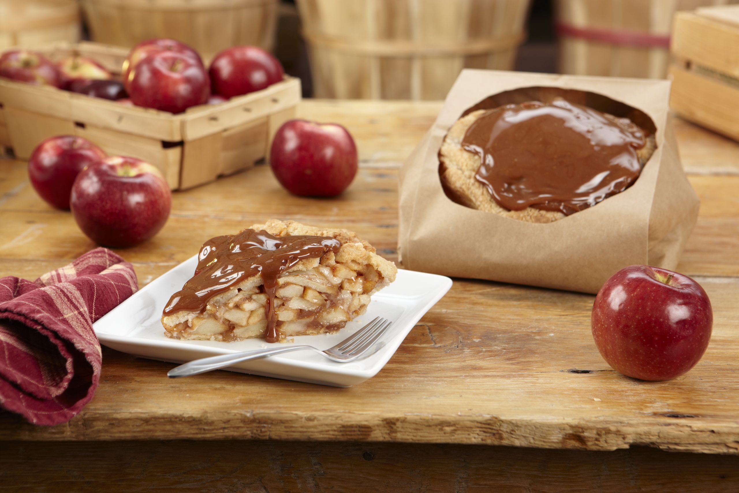 8"  Gourmet Caramel Apple Pie