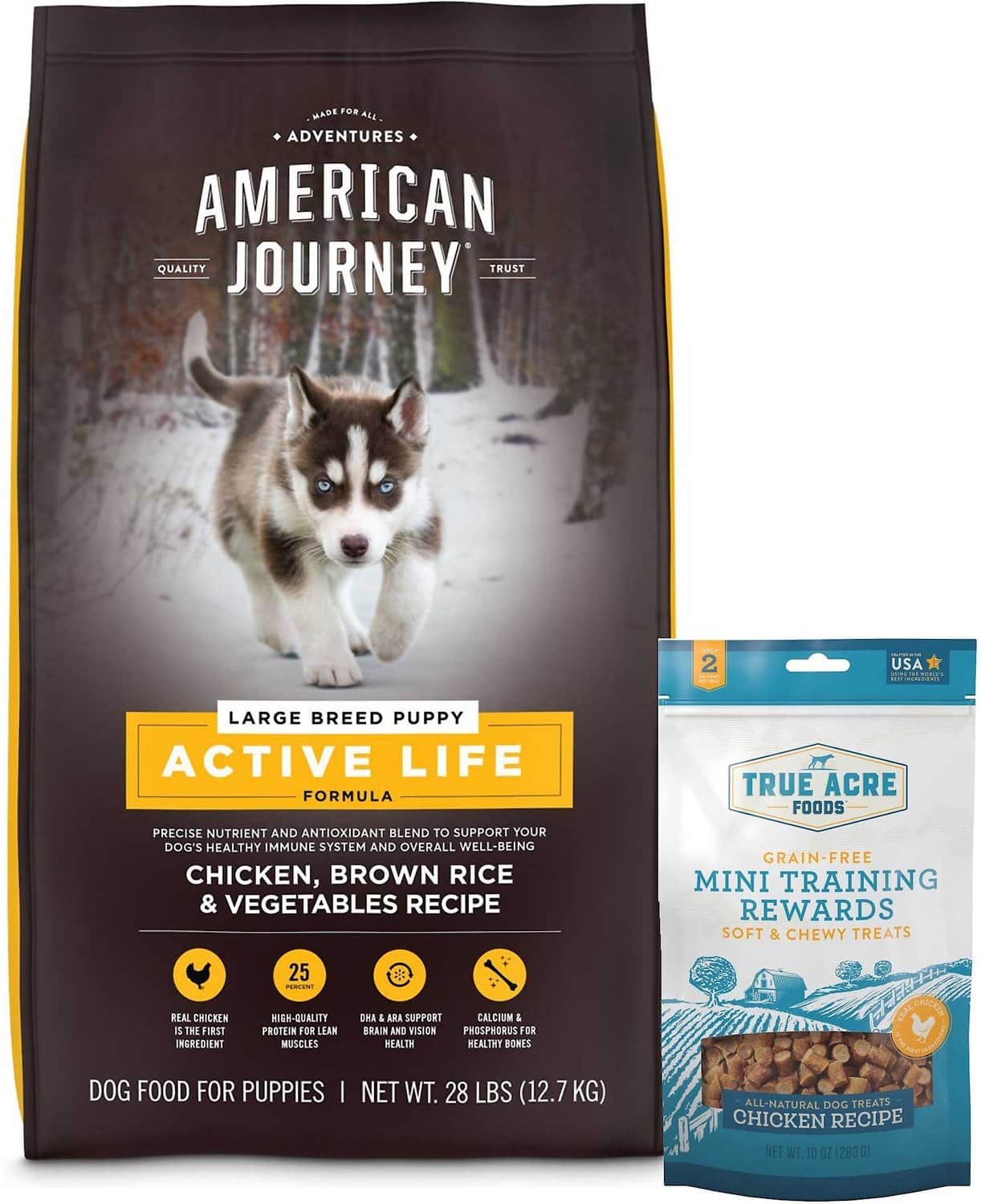 American Journey Active Life Formula Large Breed Puppy Chicken, Brown ...