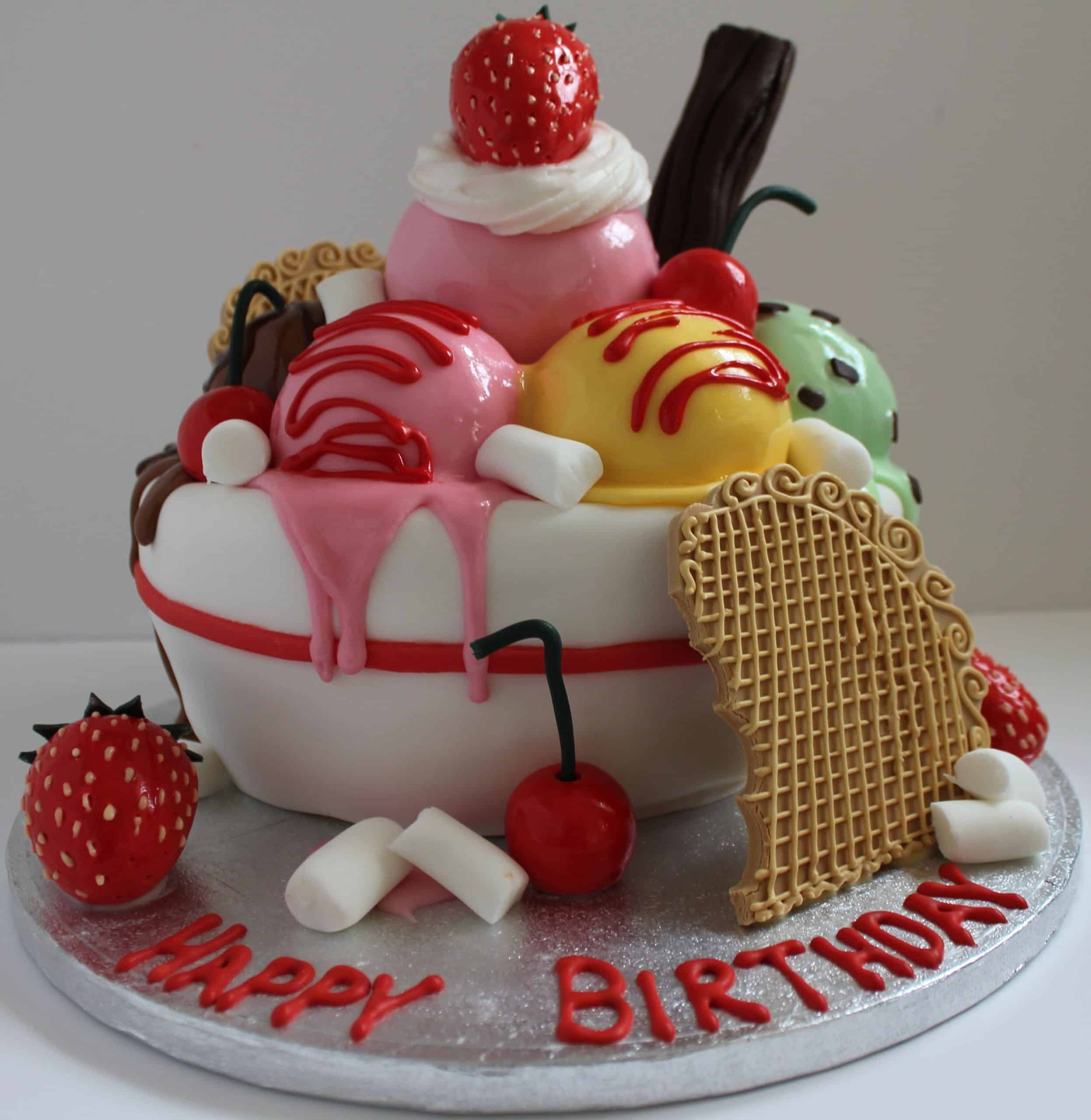 An Icecream Sundae birthday cake! Follow me on Facebook...Pauls ...