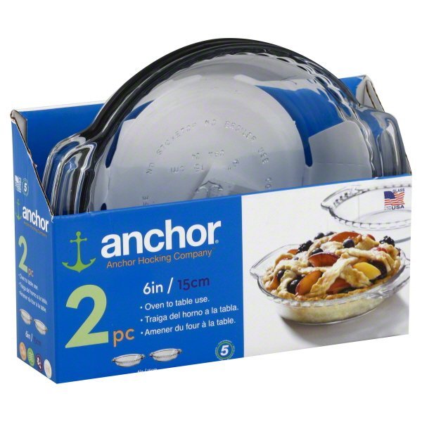 Anchor Hocking Oven Basics Glass 6 Inch Mini Pie Plate ...