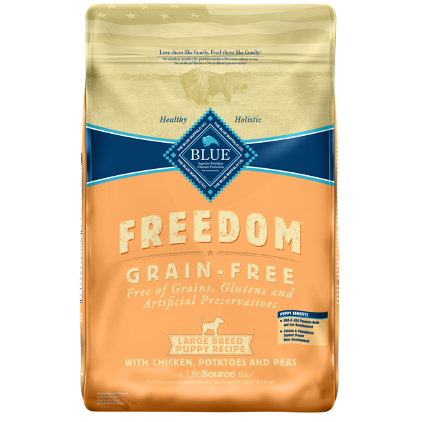 Blue Buffalo Freedom Grain Free Natural Puppy Large Breed Dry Dog Food ...