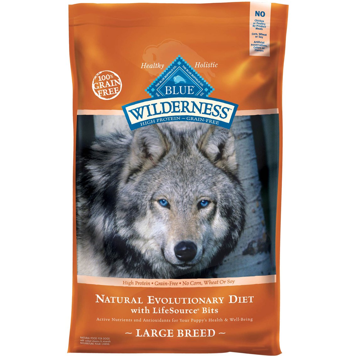 Blue Buffalo Wilderness Large Breed Dog Food, 24 Lb.