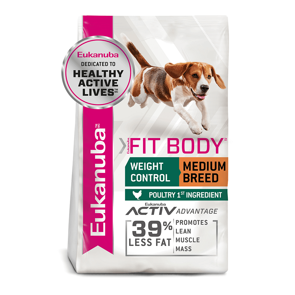 Buy Eukanuba Adult Fit Body Weight Control Medium Breed Dry Dog Food ...