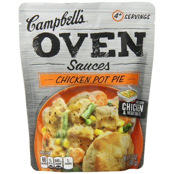 Campbells Oven Sauces: Chicken Pot Pie (Pack of 3) 12 oz ...