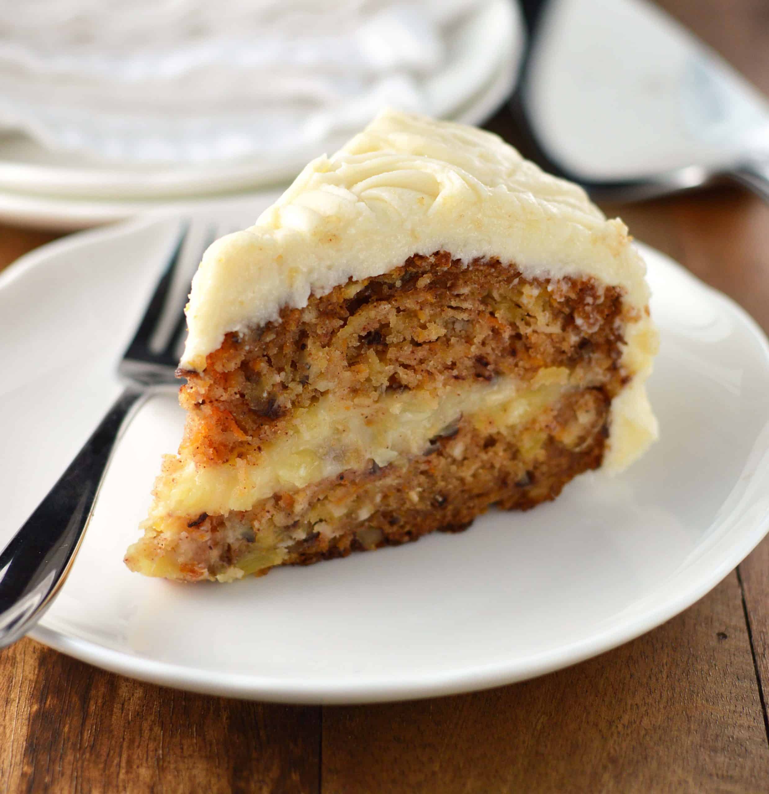 Carrot Cake with creamy pineapple filling