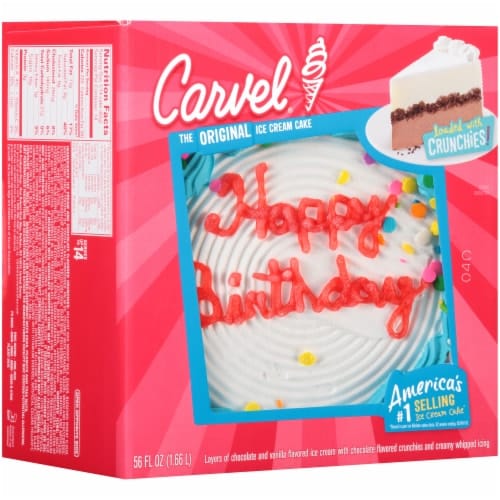 Carvel Round Happy Birthday Celebration Ice Cream Cake, 56 fl oz