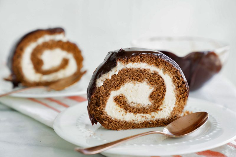 Chocolate Ice Cream Cake Roll Recipe