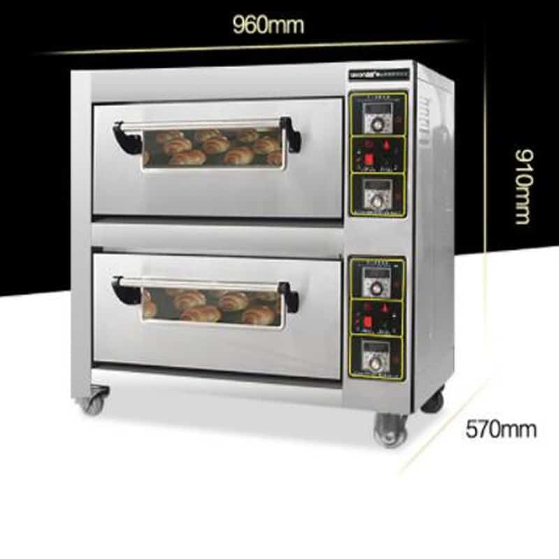 Commercial Electric oven 6800w baking oven double layers double plates ...