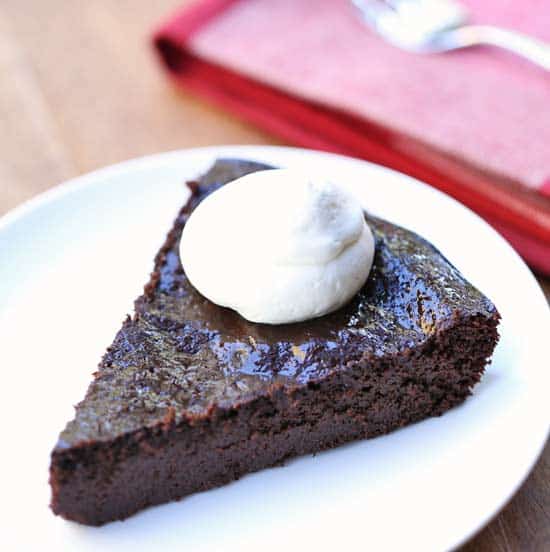Crustless Chocolate Pie, Made with Cocoa Powder