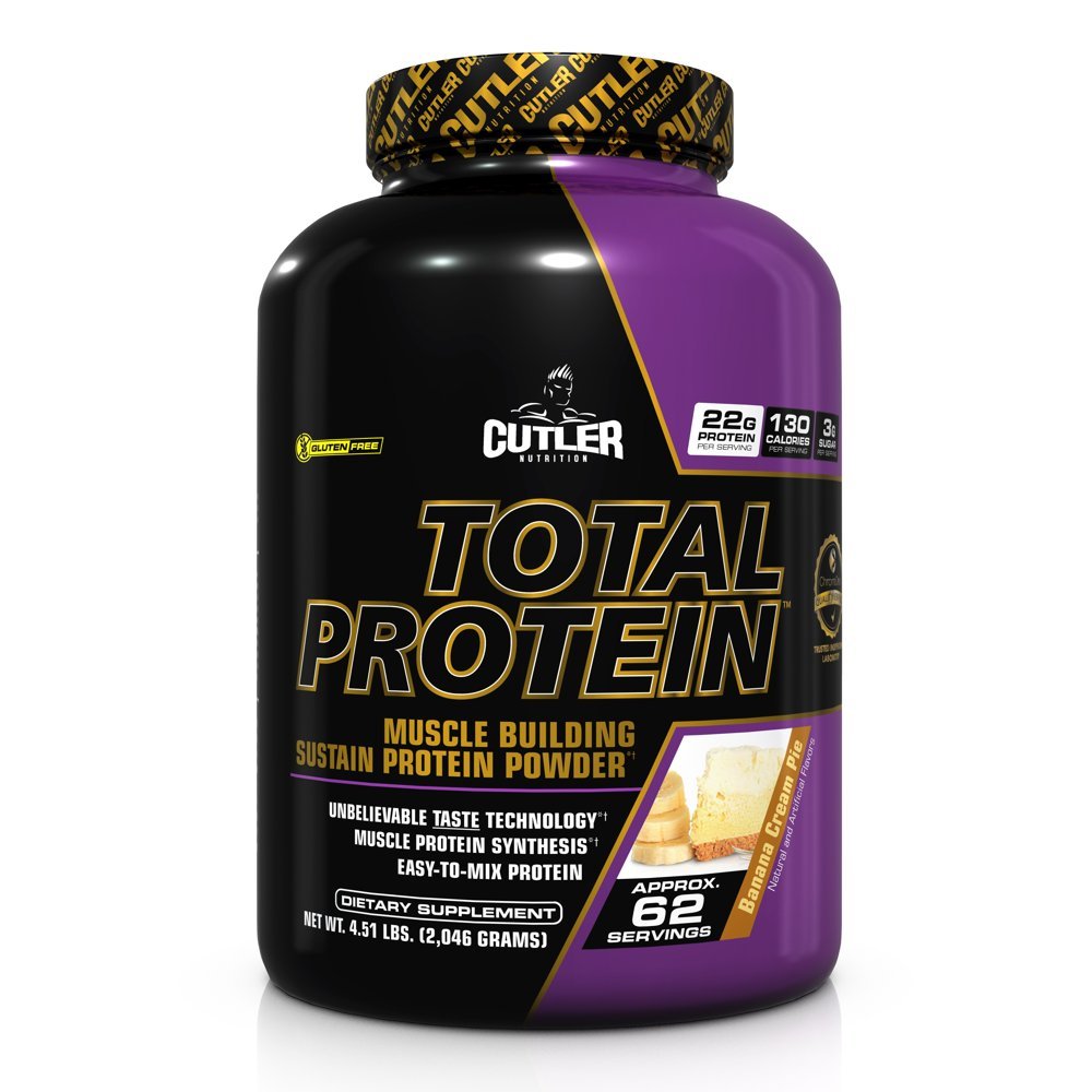 Cutler Nutrition Total Protein Powder, Banana Cream Pie, 4 ...