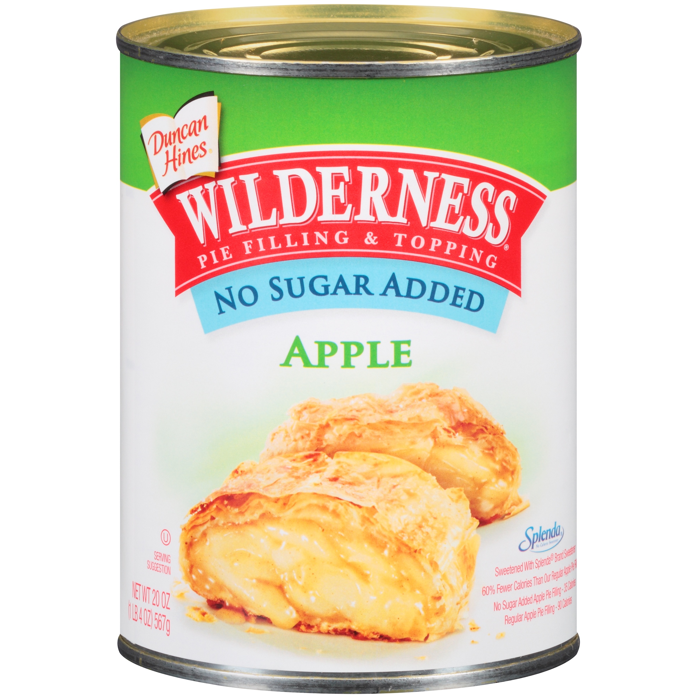 Duncan Hines Wilderness No Sugar Added Apple Pie Filling ...