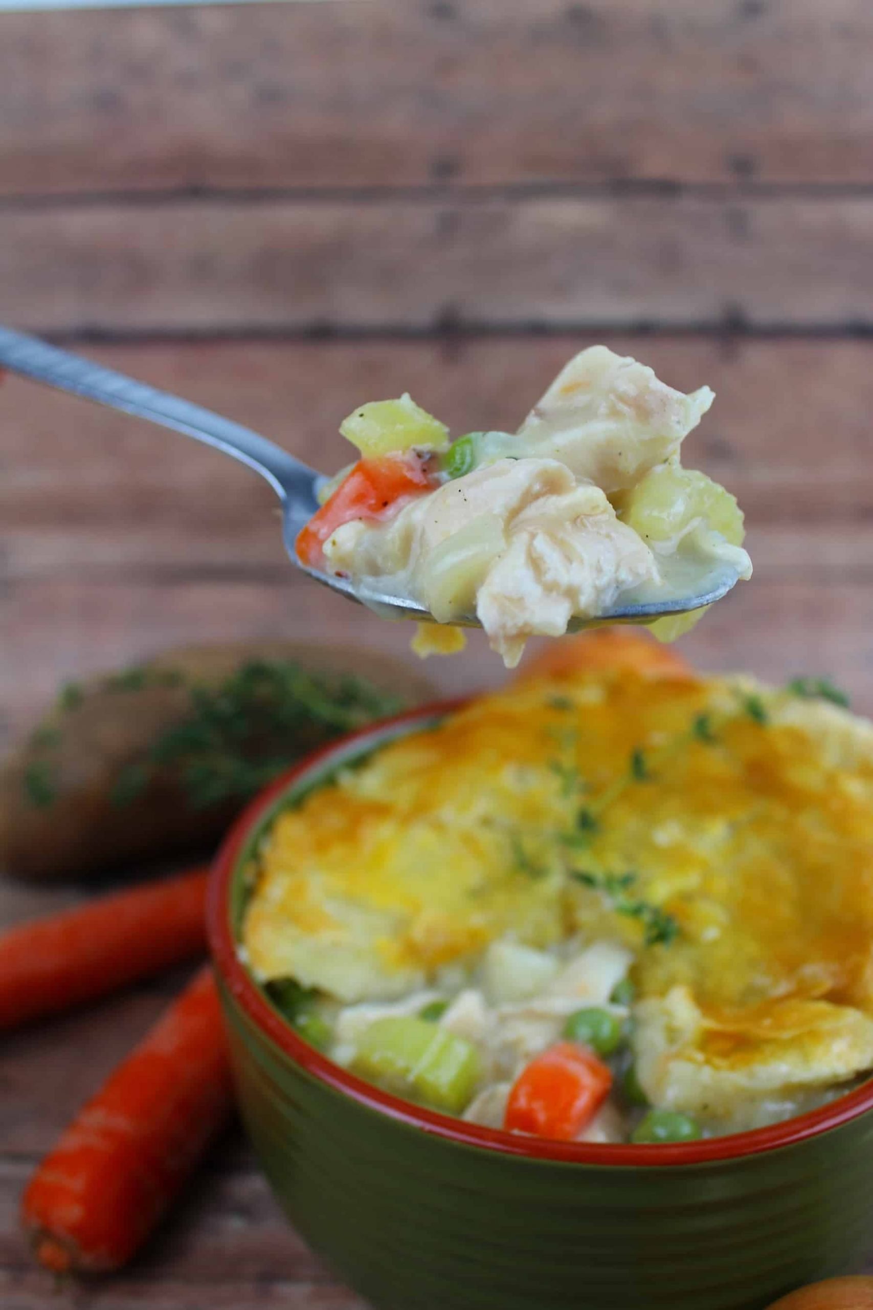 Easy Chicken Pot Pie with Puff Pastry Recipe
