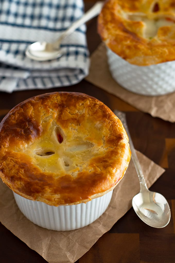 Easy Individual Chicken Pot Pies for Two