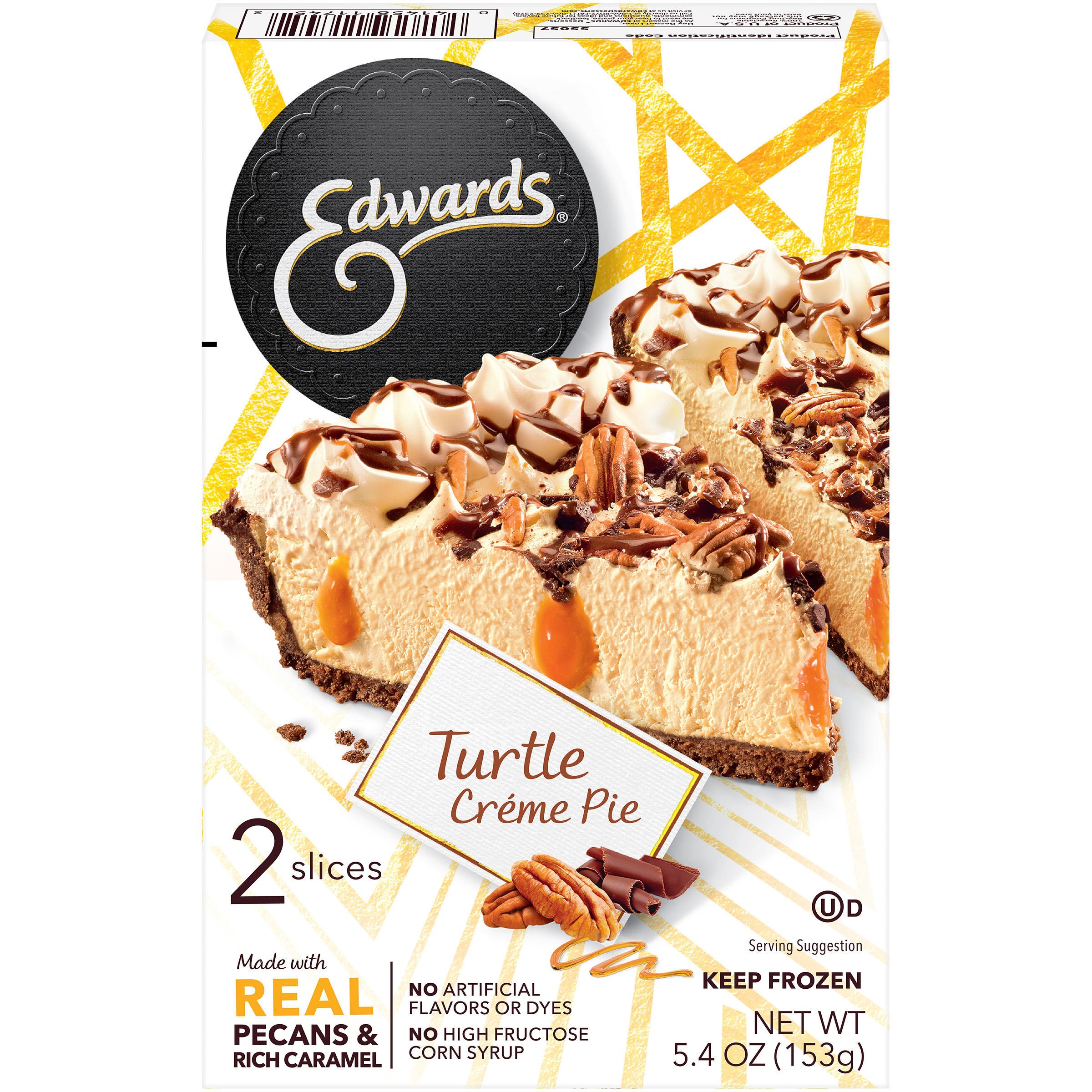 EDWARDS® Desserts Turtle Pie, 2 Pie Slices, 5.40 oz ...
