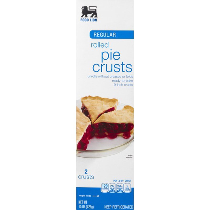 Food Lion Pie Crusts, Rolled, Regular (2 each) from Food ...