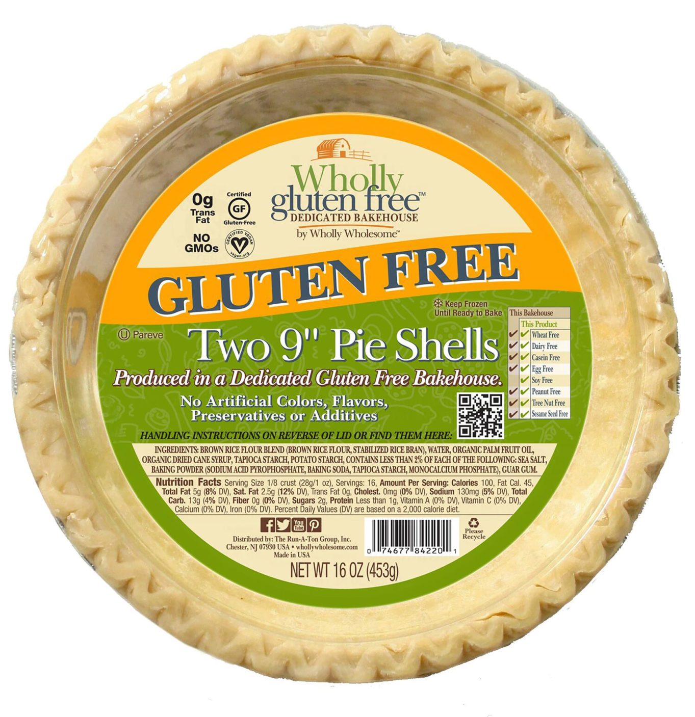 Frozen Gluten Free Pie Crust Search: Wholly Gluten Free ...