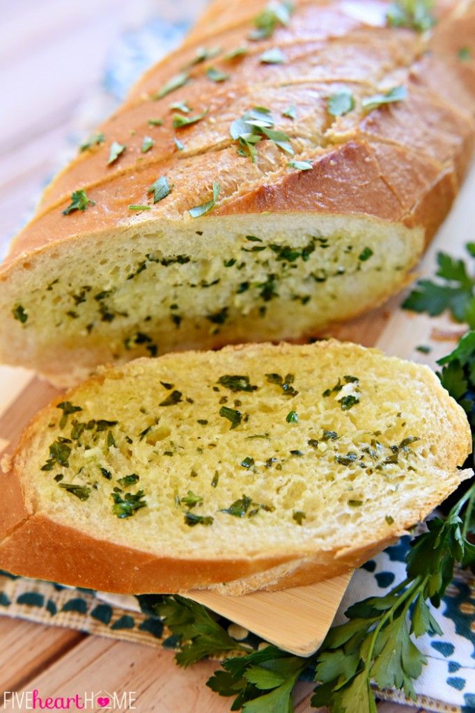 Garlic Bread with Fresh Garlic &  Parsley