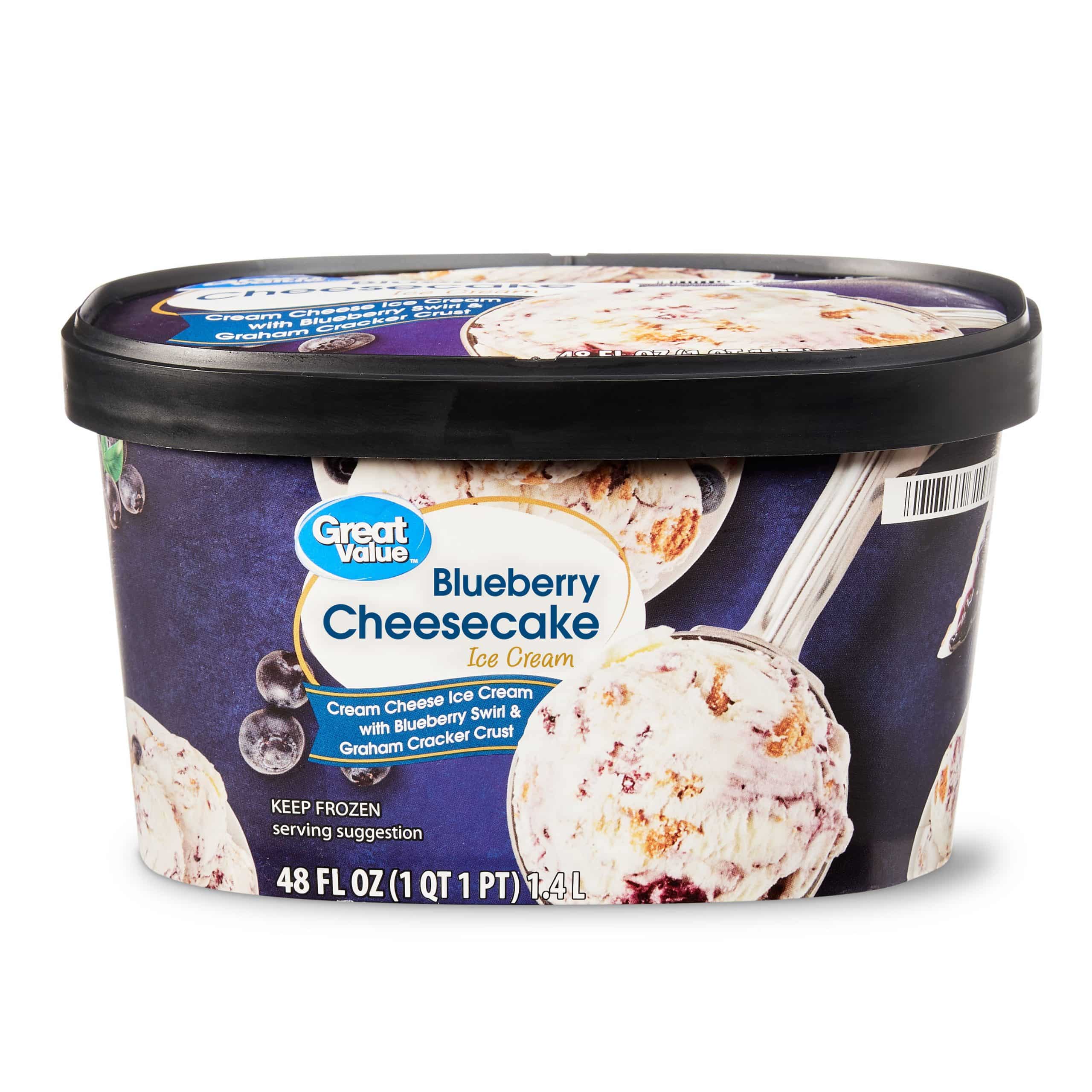 Great Value Blueberry Cheesecake Ice Cream, 48 fl oz