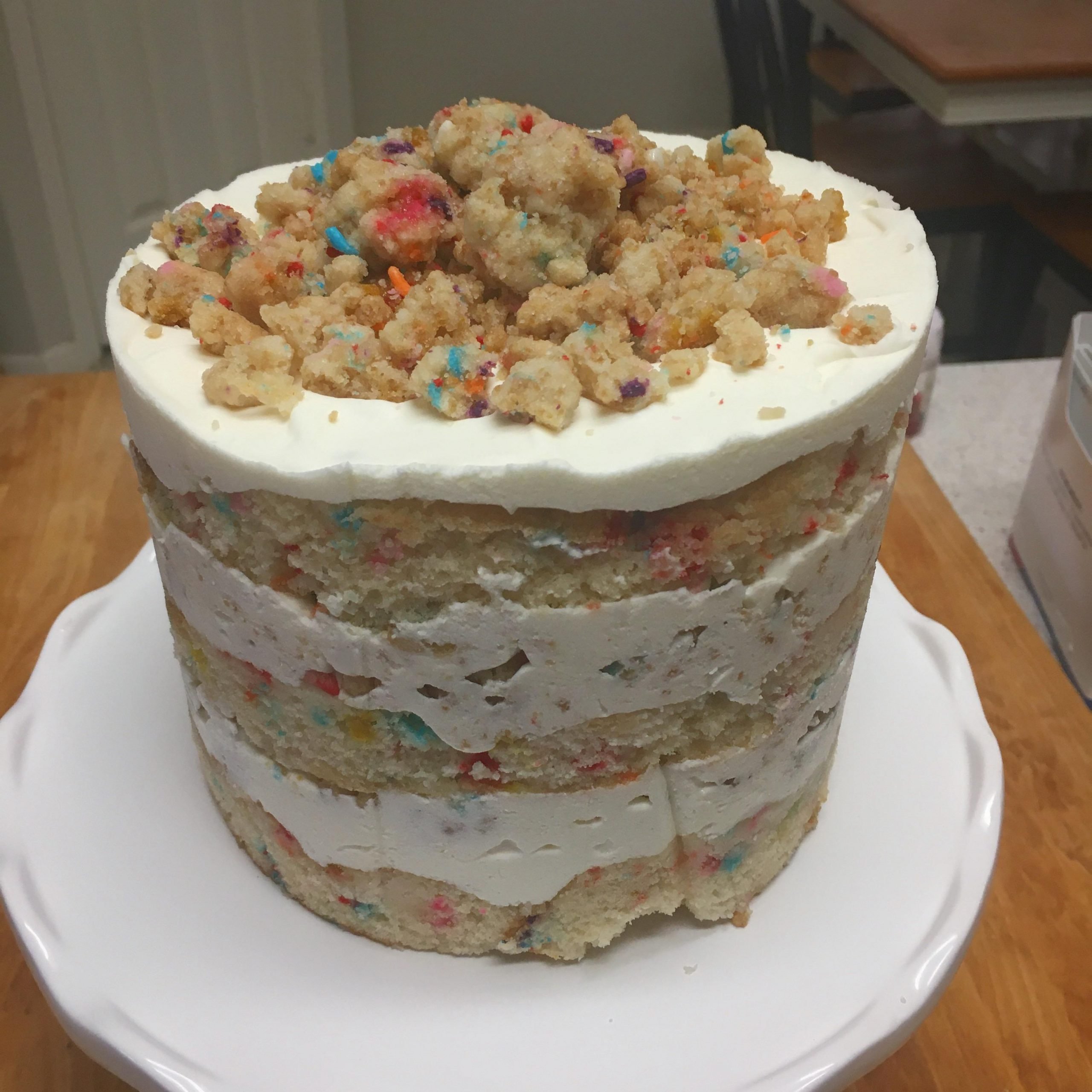 I made a Milk Bar Birthday Cake for my socially distant birthday. I ...