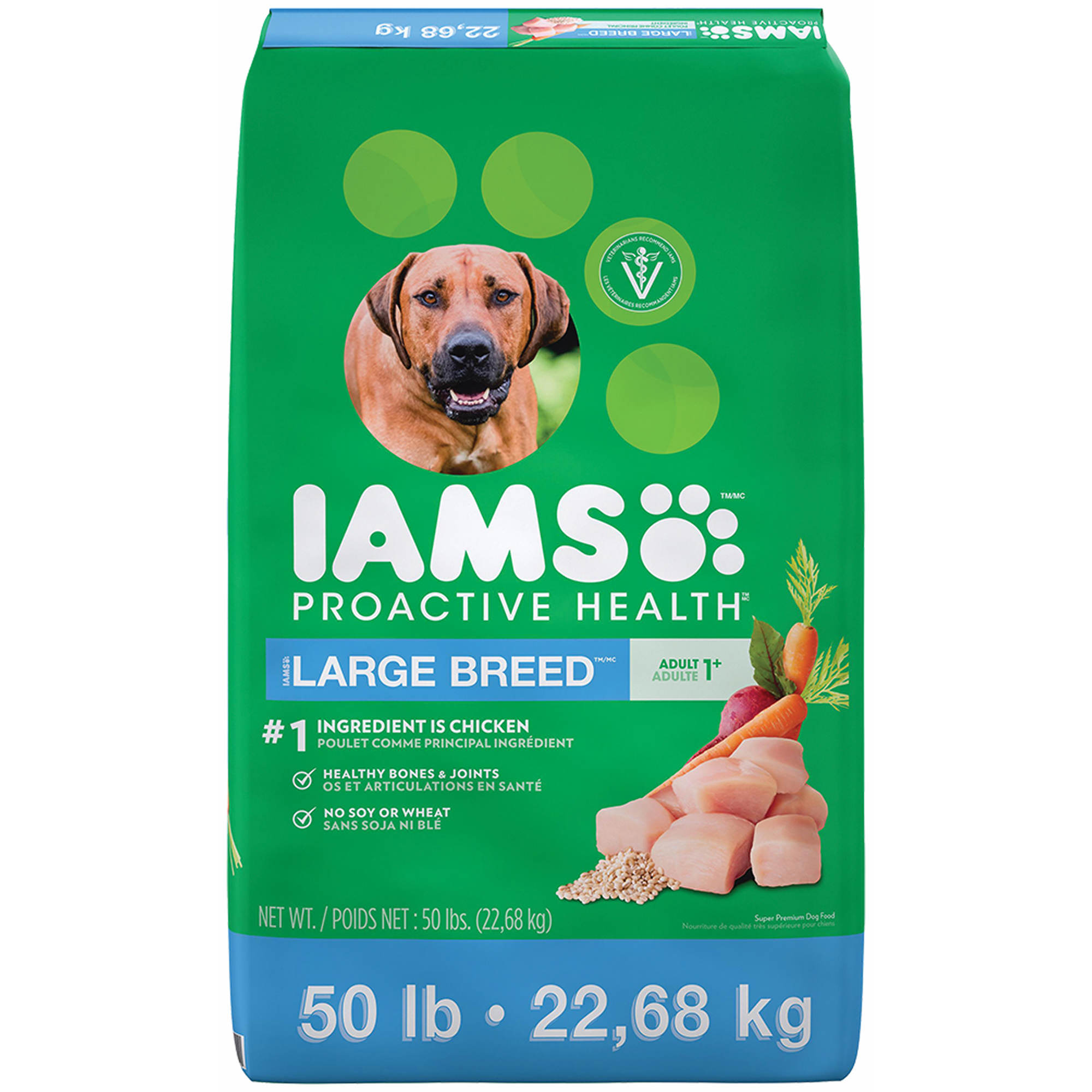 Iams ProActive Health Adult Large Breed Dry Dog Food, 50 lbs.