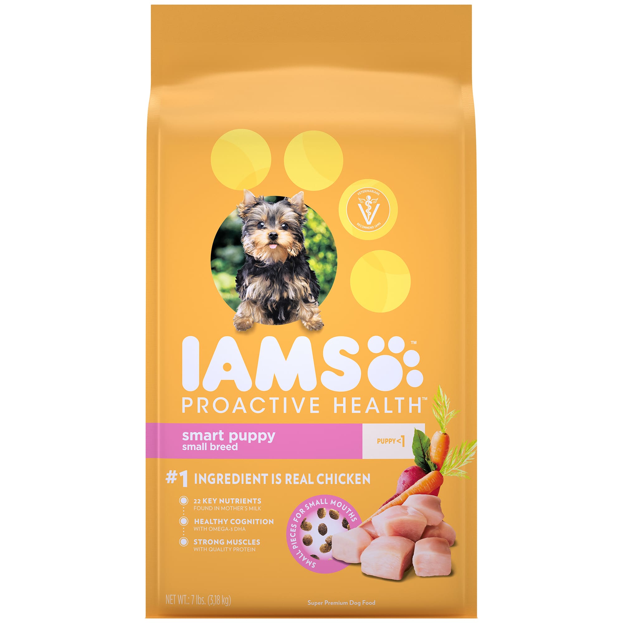 IAMS PROACTIVE HEALTH Small &  Toy Breed Smart Puppy Dry Dog Food ...