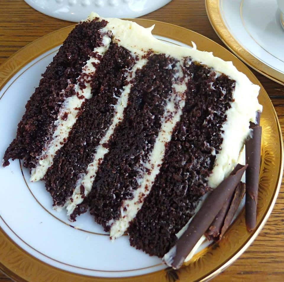 Intense Chocolate Cake With Cream Cheese Frosting
