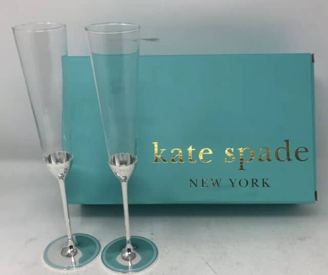Kate Spade Take the Cake Champagne Toasting Flutes To Have To Hold ...