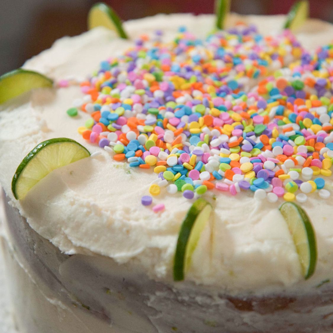 Key Lime Vanilla Birthday Cake