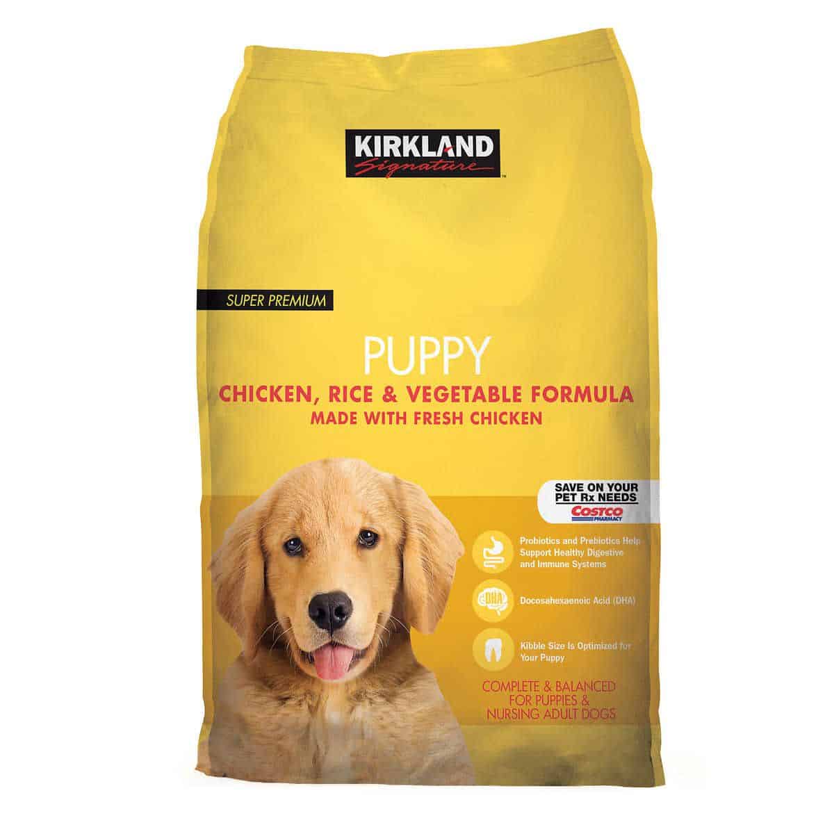 Kirkland Signature Puppy Formula Chicken, Rice and Vegetable Dog Food ...