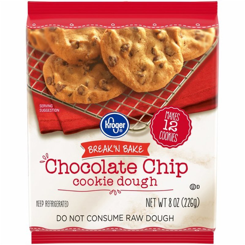 Kroger Chocolate Chip Cookie Dough (8 oz)