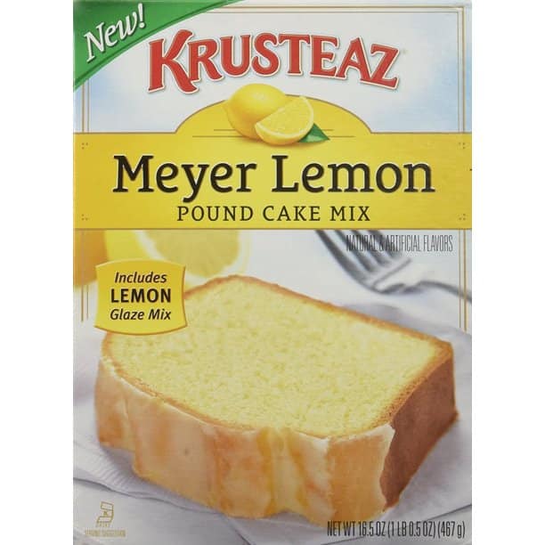 Krusteaz, Meyer Lemon Pound Cake Mix, 16.5Oz Box (Pack Of 2)