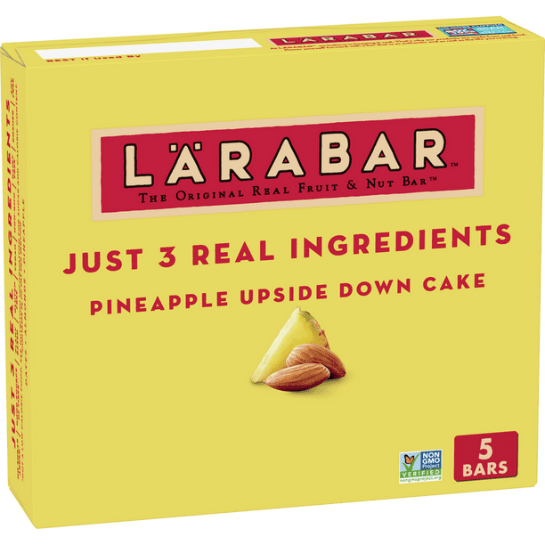LARABAR Fruit and Nut Bar, Pineapple Upside Down Cake, 5 ct