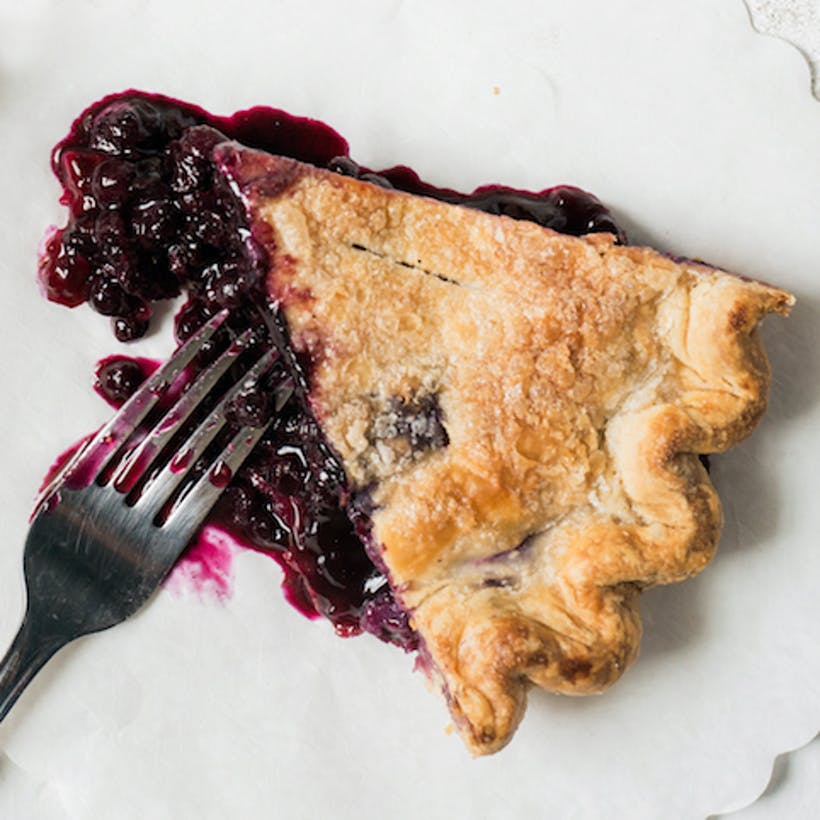 Maine Wild Blueberry Pie by Two Fat Cats Bakery