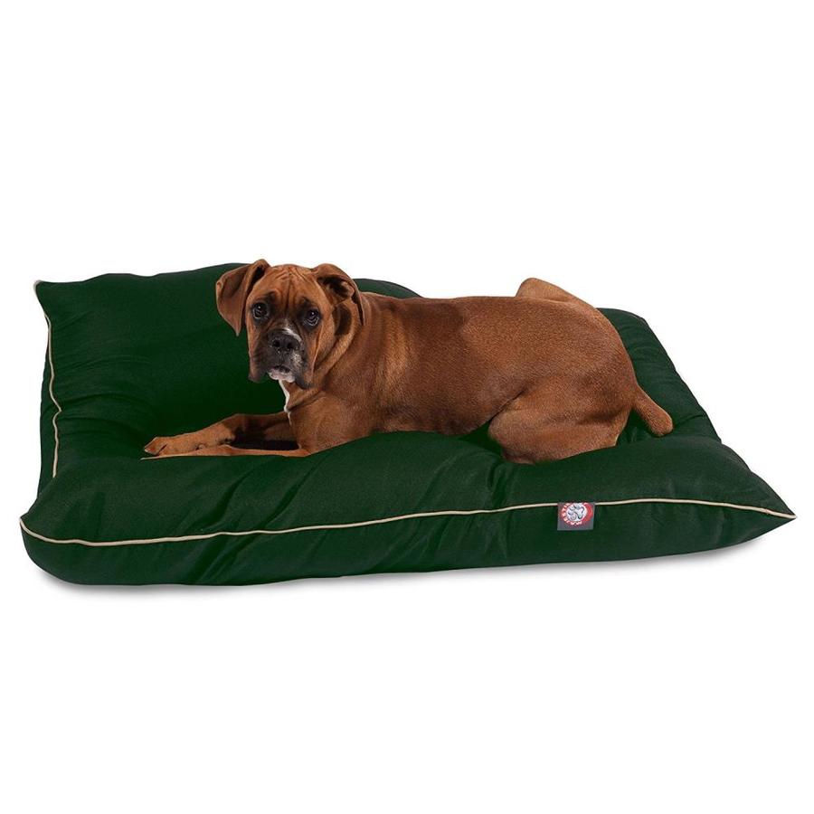 Majestic Pet Products Green Poly Cotton Rectangular Dog Bed (For Large ...