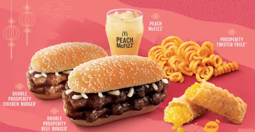 McDonalds Prosperity burgers and Twister Fries are back (From 16 Jan 2020)