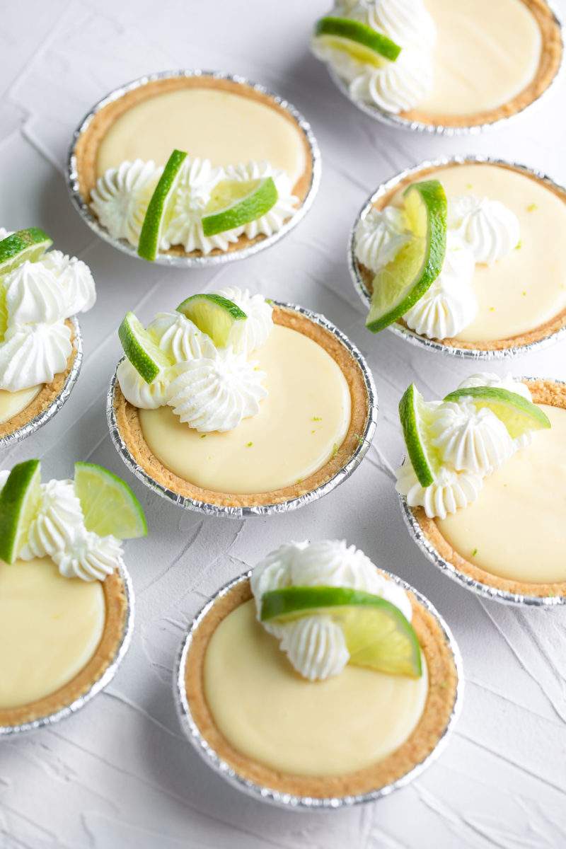 Mini Key Lime Pies with Easy Homemade Whipped Cream