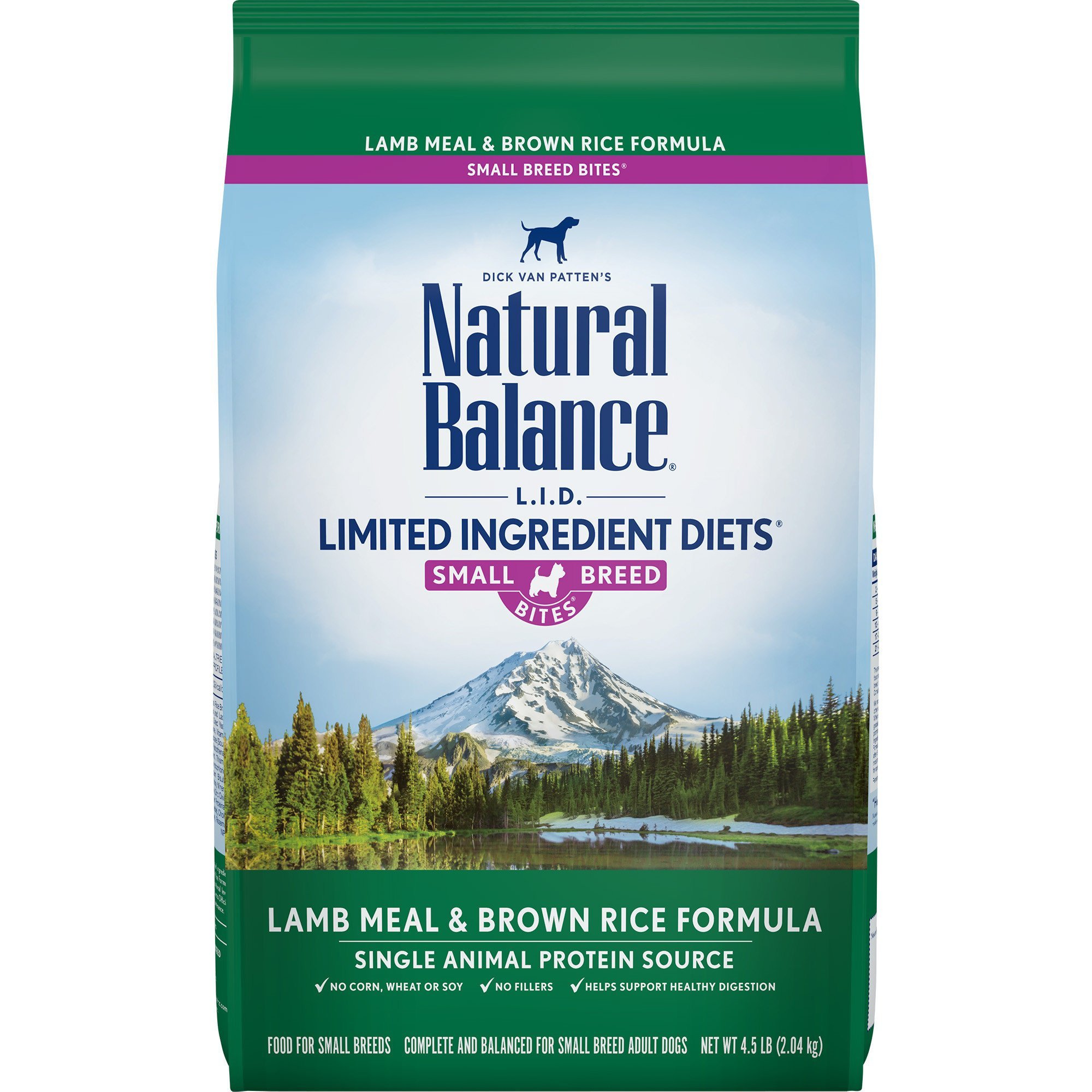 Natural Balance L.I.D. Limited Ingredient Diets Lamb &  Rice Small Breed ...