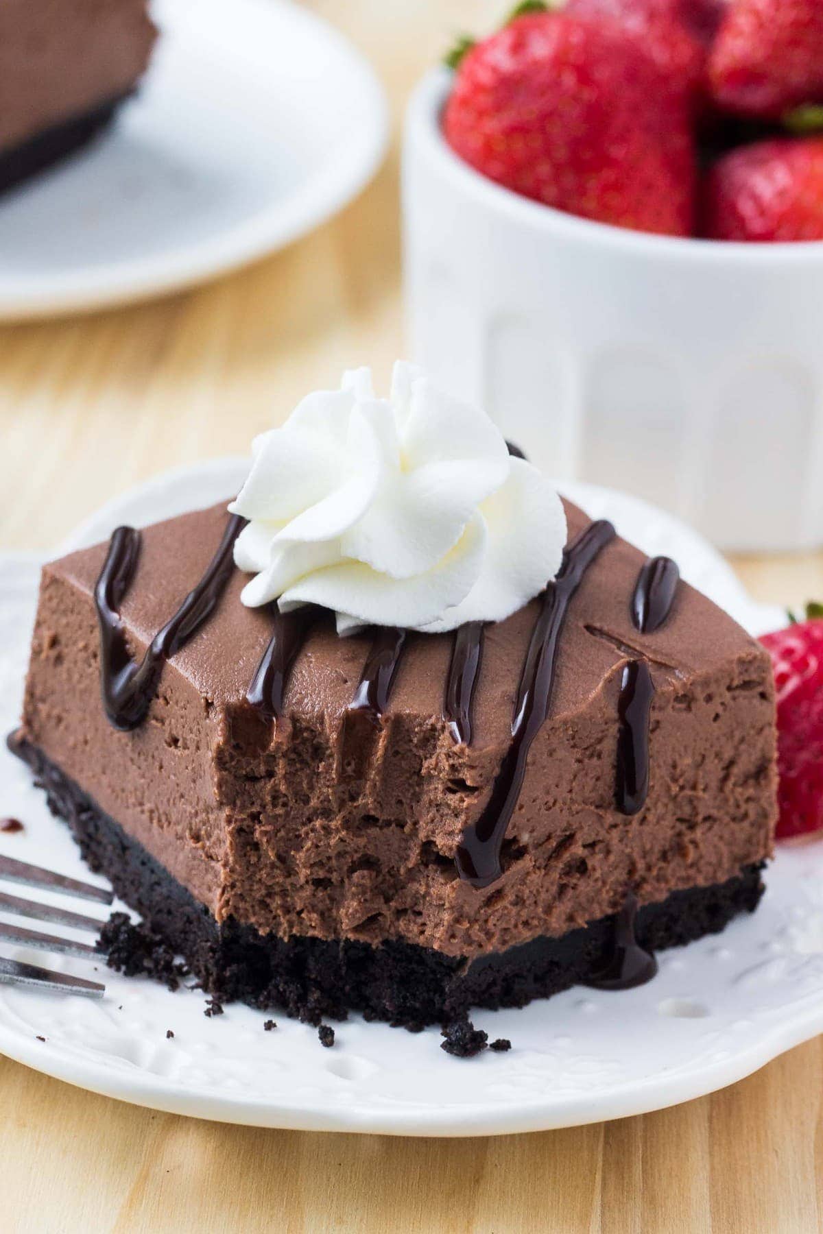No Bake Chocolate Cheesecake {Simple &  Delicious}