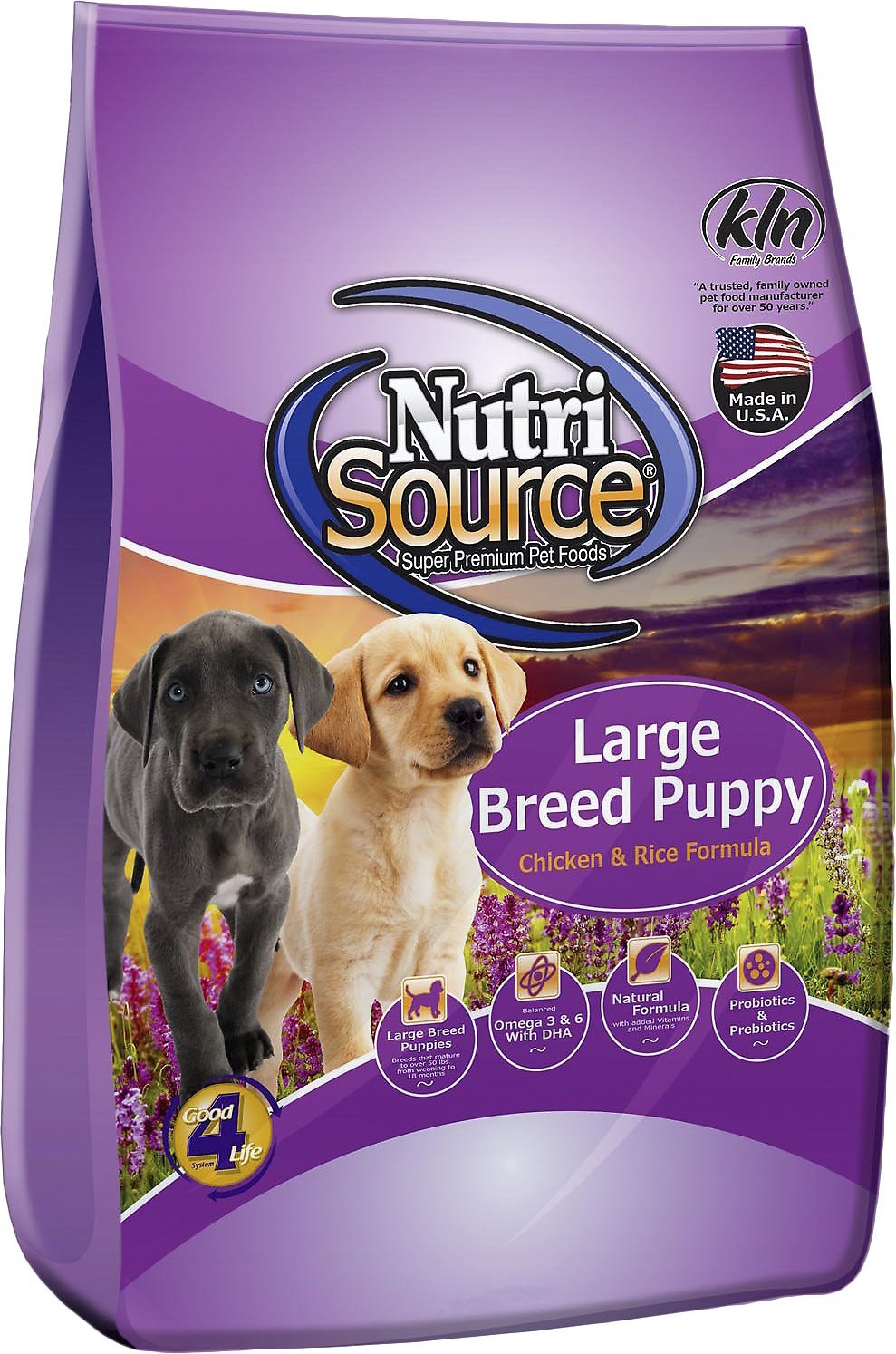 NutriSource Large Breed Puppy Chicken &  Rice Formula Dry Dog Food, 30 ...