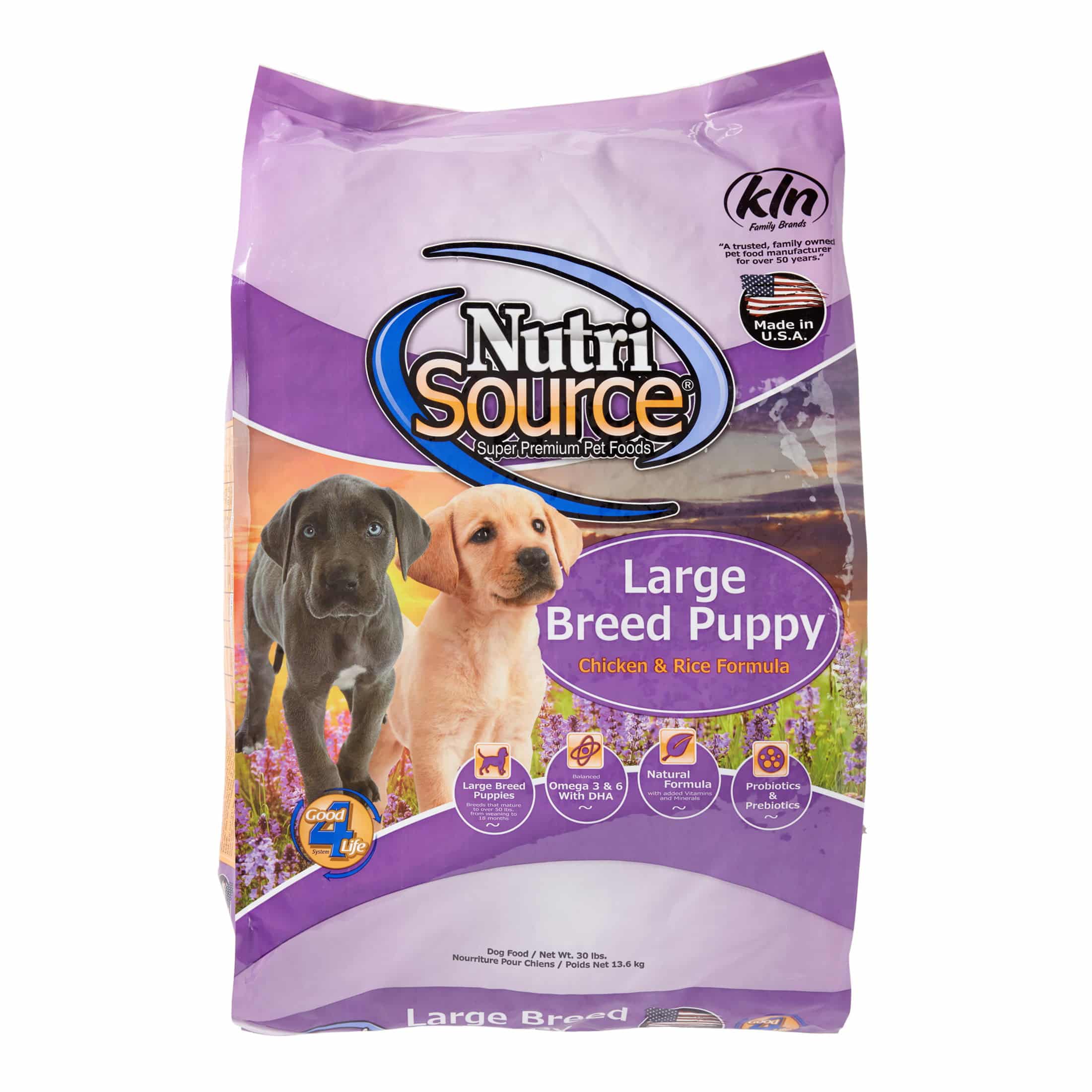 NutriSource Large Breed Puppy Dry Dog Food, 30 lb