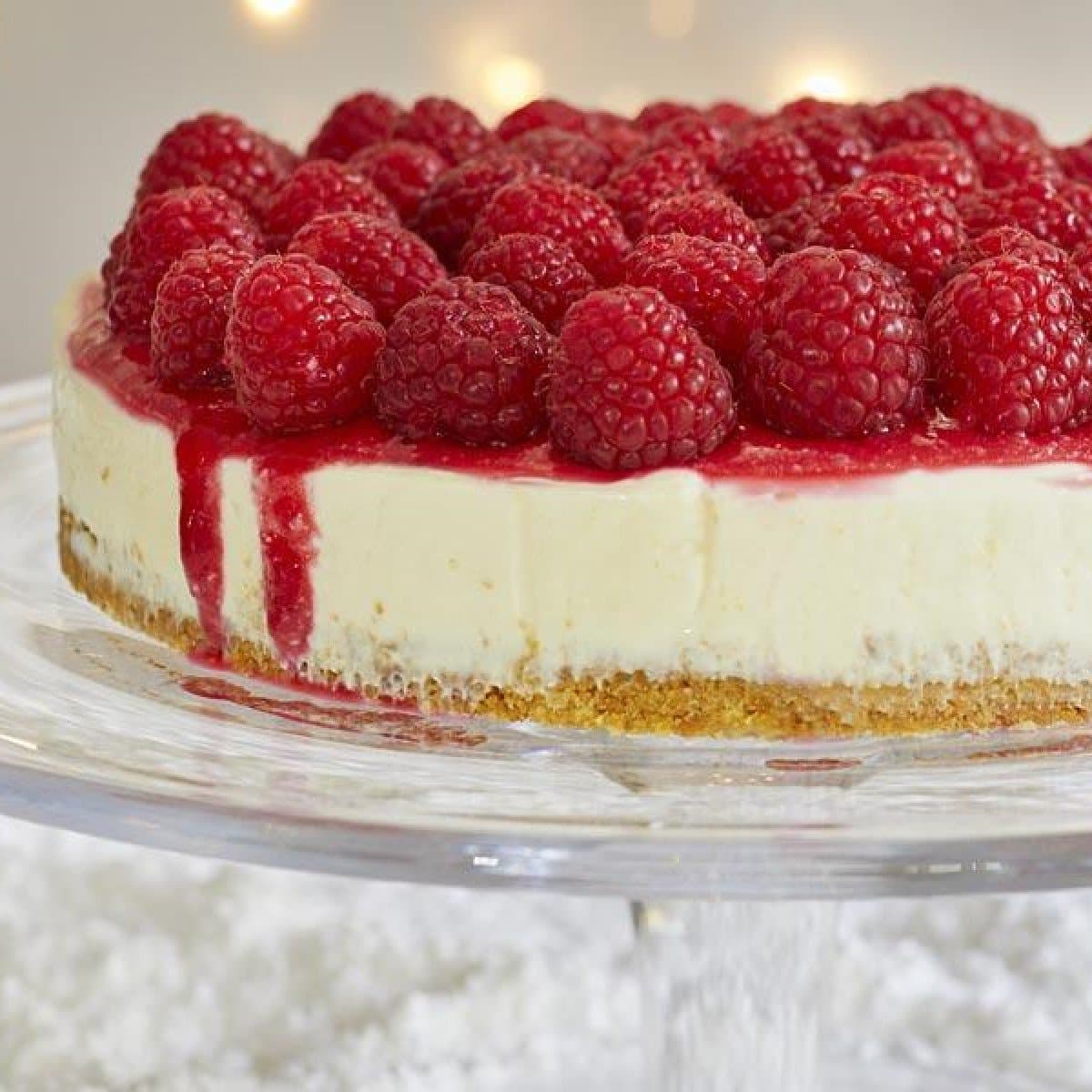 Philadelphia Cheesecake with Raspberries Recipe