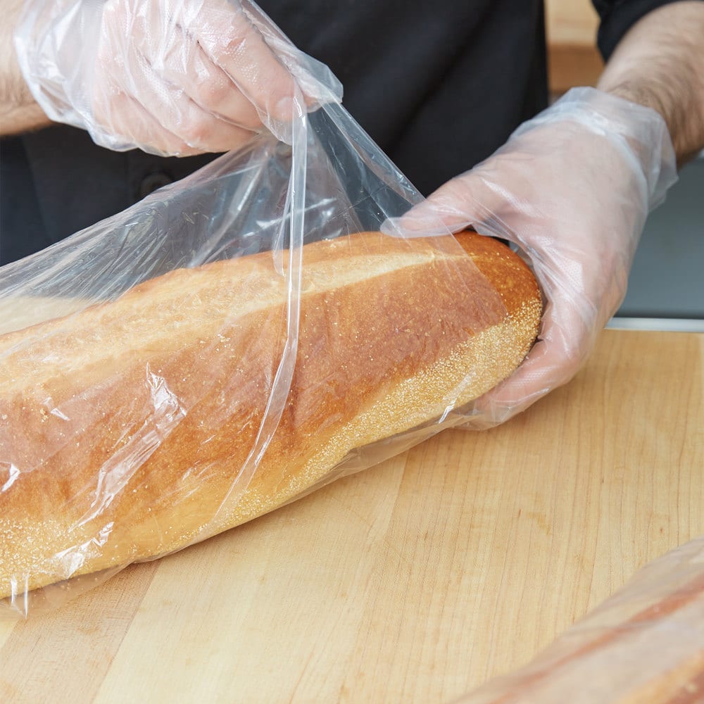 Plastic French Bread Bag 5"  x 4"  x 24" 