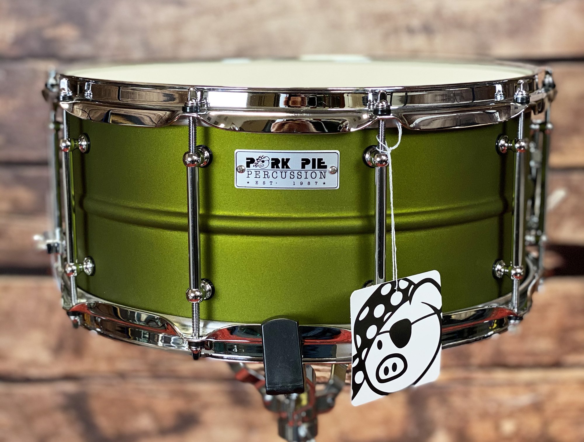 Pork Pie Snares: Pork Pie USA Custom Brass Snare Drum