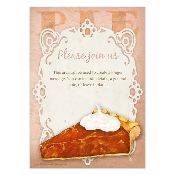 " Pumpkin pie"  free online invite at pingg.com. Send to as ...
