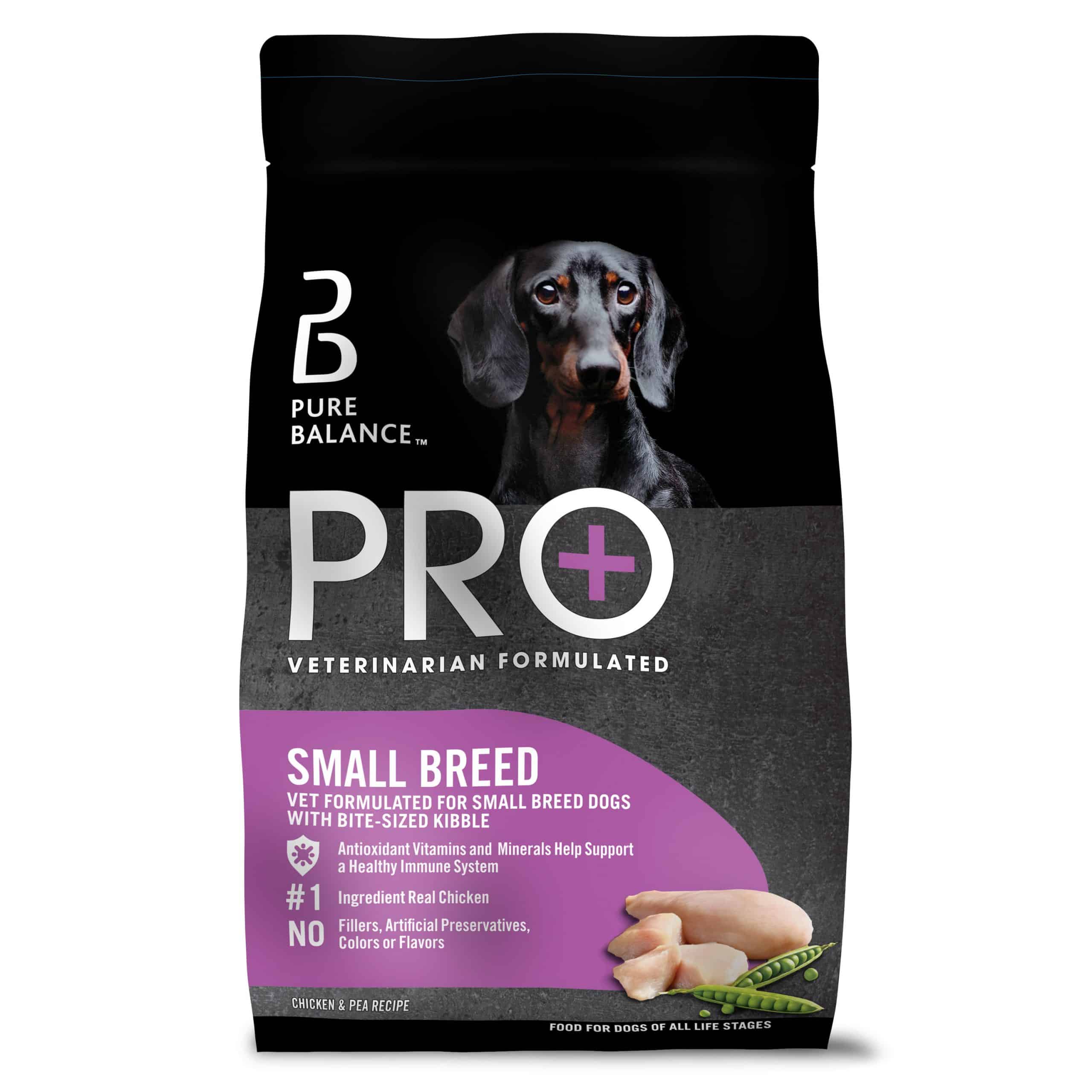 Pure Balance Pro+ Small Breed Dog Food, Chicken &  Pea Recipe, 16 lbs ...
