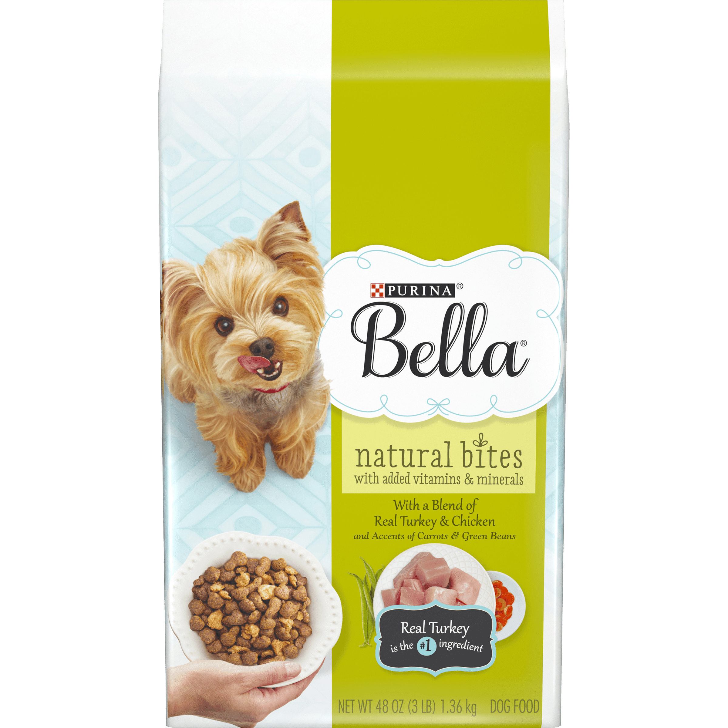 Purina Bella Natural Small Breed Dry Dog Food  Natural Bites With Real ...
