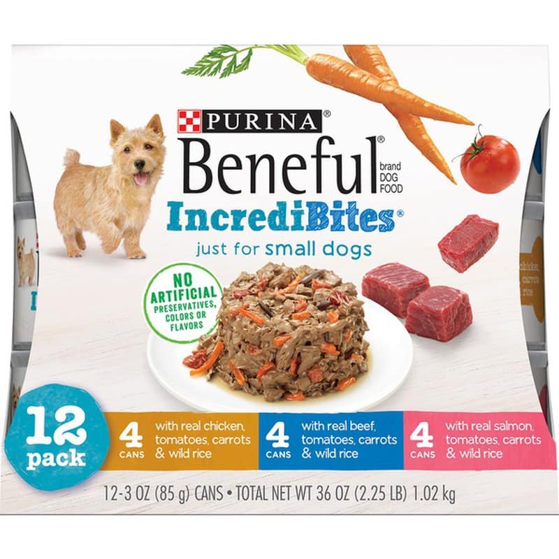 Purina Beneful Small Breed Wet Dog Food Variety Pack, IncrediBites (3 ...