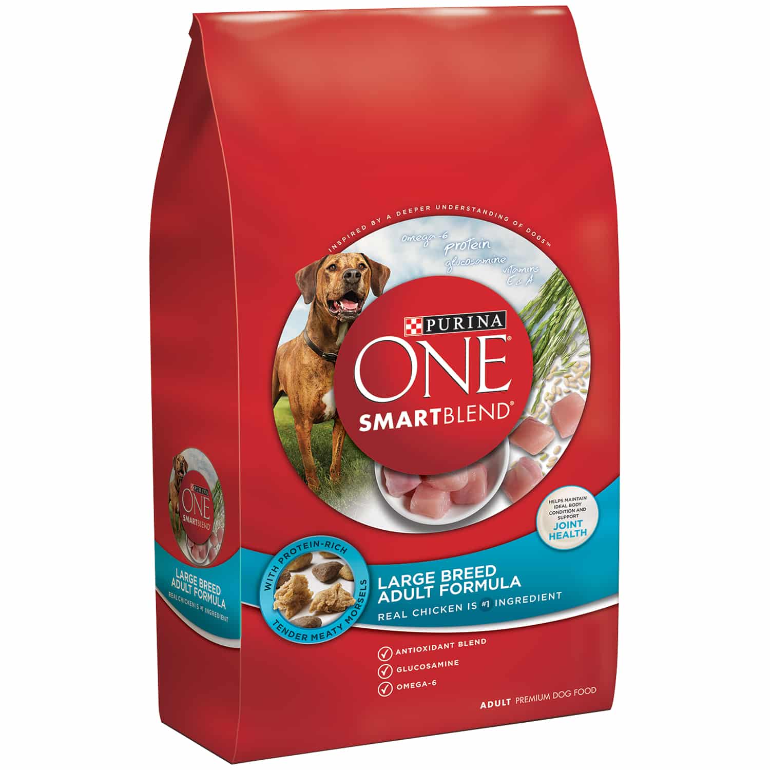 Purina ONE SmartBlend Large Breed Adult Formula Adult Premium Dog Food ...