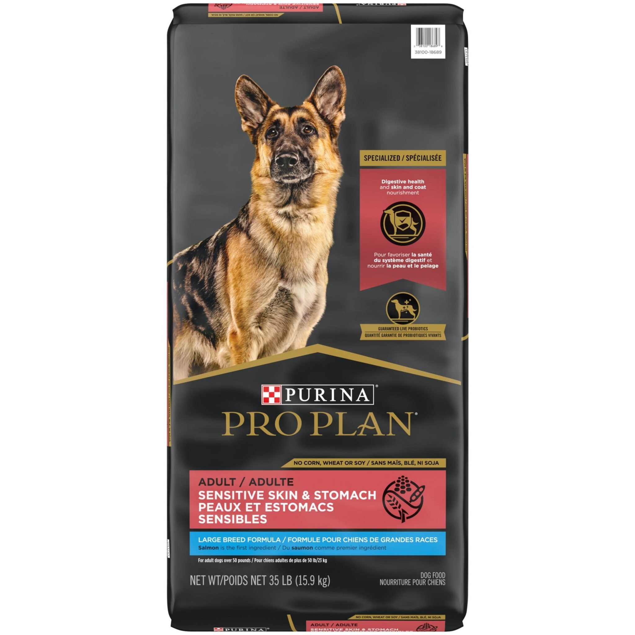Purina Pro Plan Specialized Sensitive Skin &  Stomach With Probiotics ...